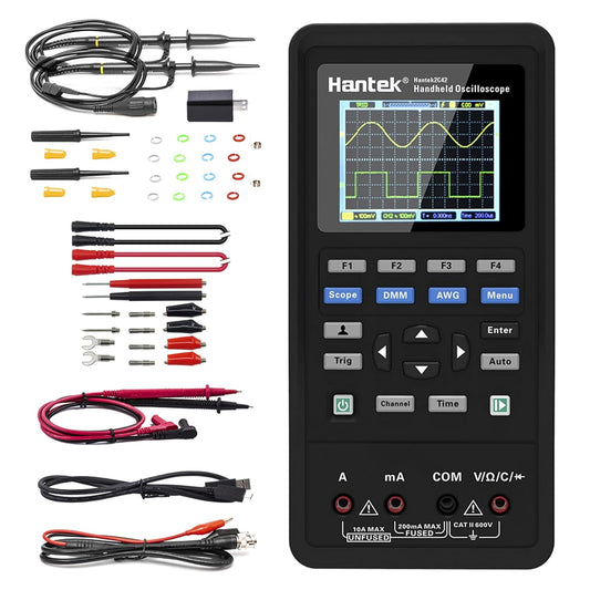 Hantek 2C42 Handheld Oscilloscope Multimeter 2 in 1 Multifunction Tester 2CH+DMM 40MHz Scope