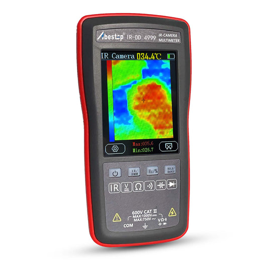 Abestop 2 in 1 Thermal Imager & Digital Multimeter Tester with 10,800 Pixels 20Hz Image Capture Frequency Thermal Imagers 4,000 Counts Display Multimeter Function