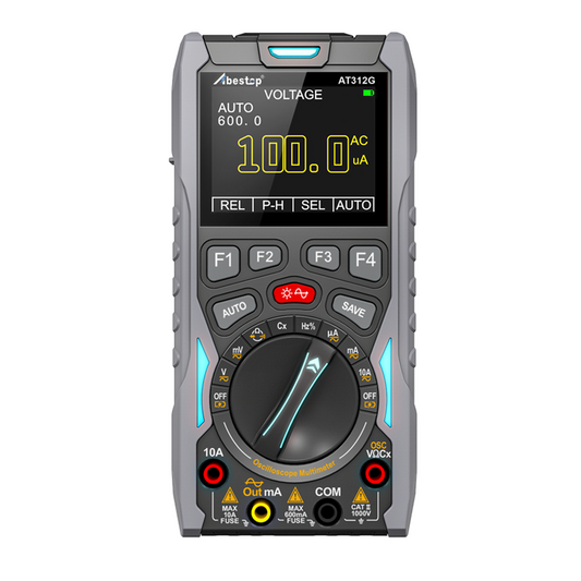 Abestop オシロスコープ 3 in 1 機能オシロスコープマルチメータ、波形発生器付き 12MHz 帯域幅 50MSa/s サンプリングレート信号源メータテスター (AT312G)