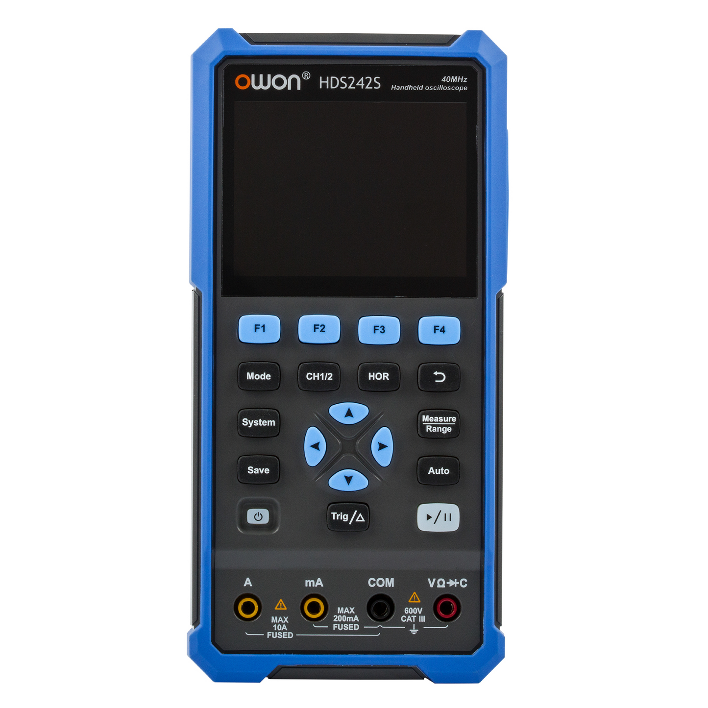 HDS242S OWON オシロスコープ 3-in-1 デジタルハンドヘルドオシロスコープ 多機能 2+1CH 3.5 インチ LCD 40MHz 帯域幅マルチメータ OSC + DMM+ 波形信号発生器、自動車メンテナンス、電源検出に使用