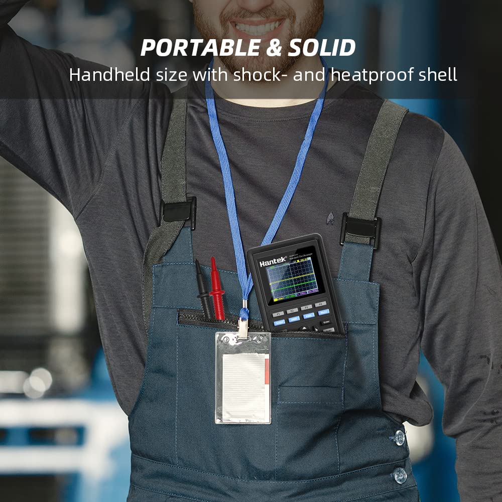 Hantek 2C72 Handheld Oscilloscope 70MHz Multimeter 2CH+DMM 2 in 1 Multifunction Tester
