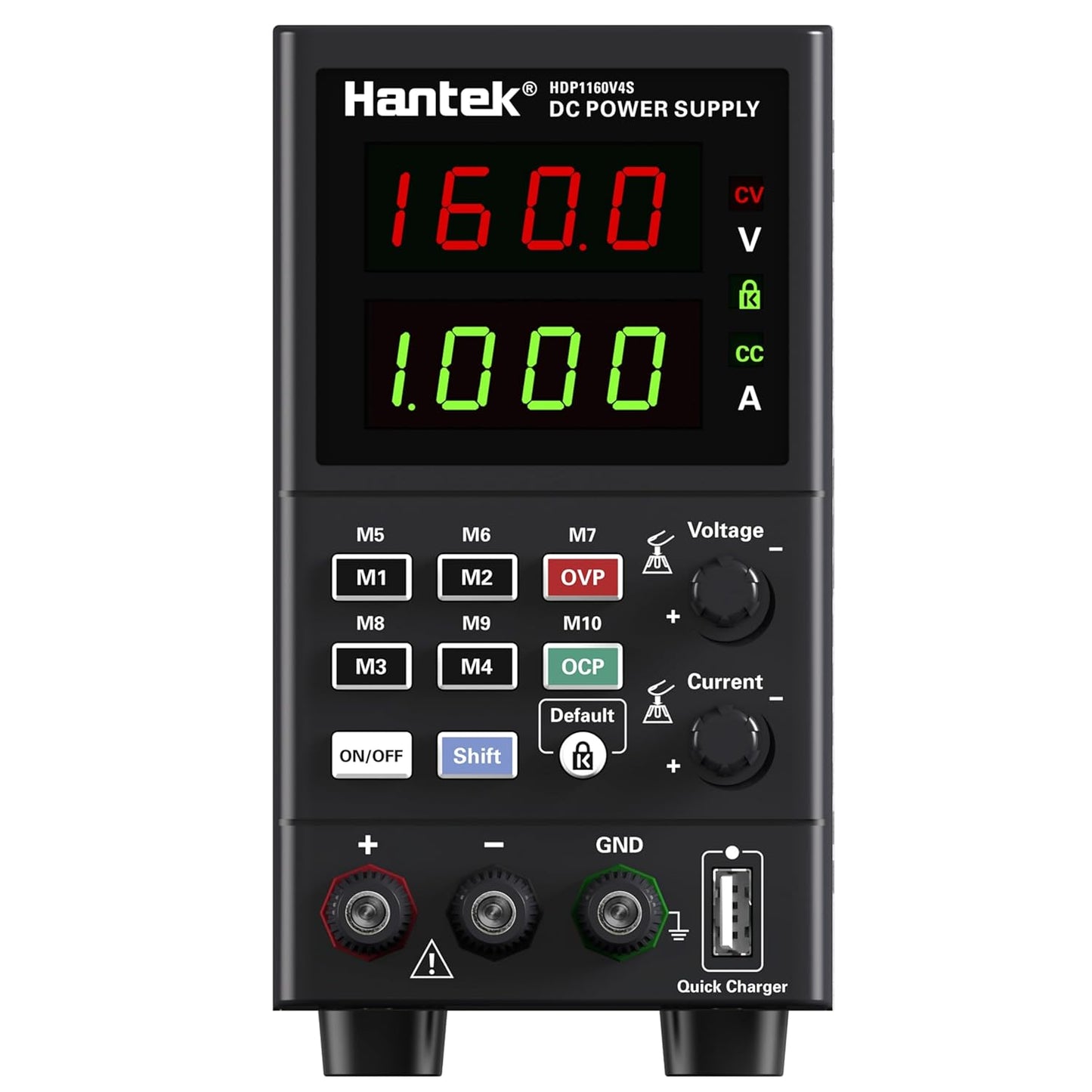 Hantek HDP1160V4S Programmable DC Power Supply 160V 4A 10mV/1mA 4-Digits Display Input 230V/115V Storage Functions up to 10 Groups