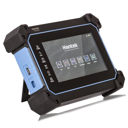 TO1252D Hantek Oscilloscope 2+1CH 250MHz Bandwidth Tablet Oscilloscope with Waveform Generator Digital Multimeter Function 7” LCD (TO1252D/2+1CH/250MHz)