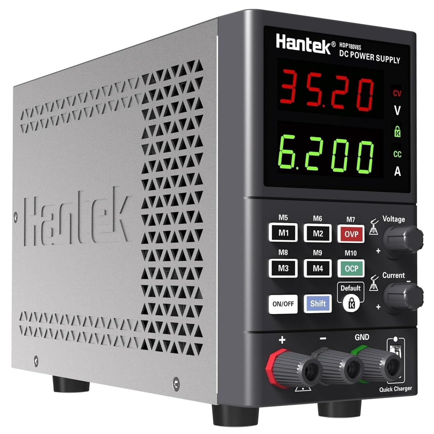 Hantek HDP180V8S Programmable DC Power Supply 80V 8A 10mV/1mA 4-Digits Display Input 230V/115V Storage Functions up to 10 Groups
