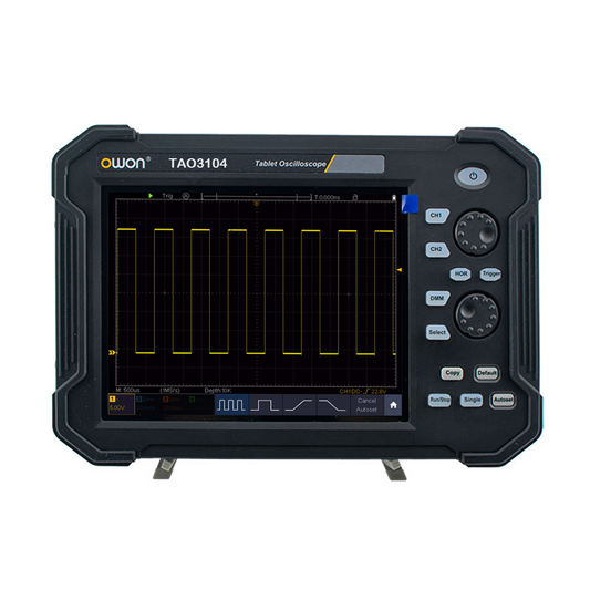 OWON TAO3104 Tablet Oscilloscope, with 4 CH 100MHz 1GS/s 8-Bit Resolution, 8 inch Touchscreen, Automotive Diagnostics, Circuit Testing,  Industrial R&D, Field Testing
