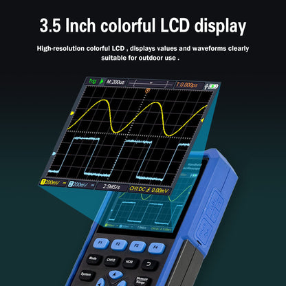 HDS242 OWON oscilloscope 2-in-1 2-channel digital handheld oscilloscope Multifunctional 3.5-inch LCD 40MHz bandwidth 2000 Counting multimeter OSC+DMM for automotive maintenance and power detection