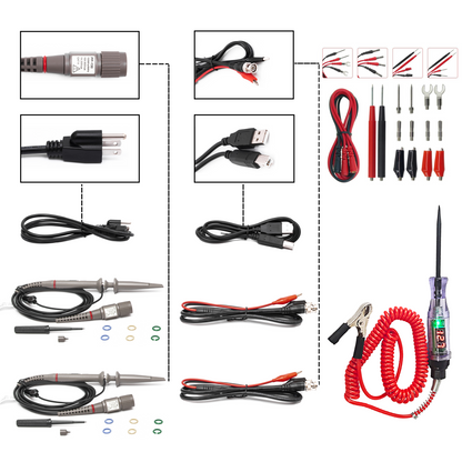 Hantek DSO2D10 Digital Storage Oscilloscope 100MHz bandwidth 2CH dual channel 1GSa/s 8M memory depth with 1CH waveform generator