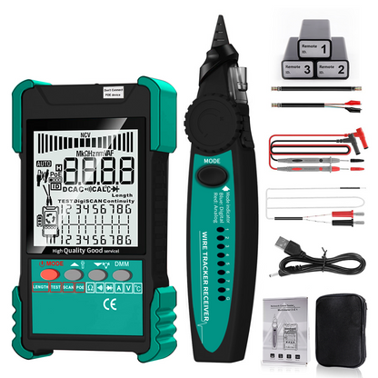 ET618 3 ID Mapped Ethernet Cable Tester with Length calibration function and multimeter 2-in-1 Continuity tester ET618 3 ID Mapped Ethernet cable tester with Length calibration function and multimeter 2-in-1 Continuity tester