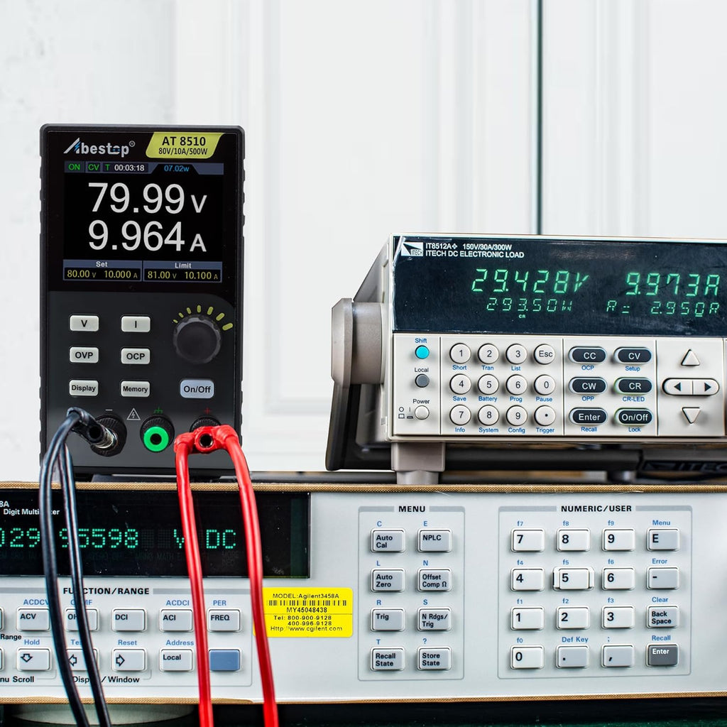 DC Power Supply Variable, 80V 10A 500W High Output DC Adjustable Power Supply 4-Digit Multiple Protection with 2.8 Inch IPS LCD Display
