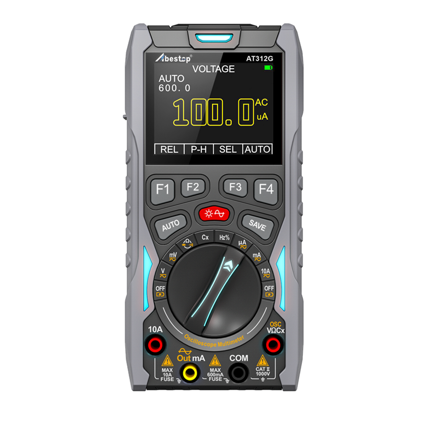 Abestop AT312G 3 in 1 Oscilloscope Digital Scope Multimeter with 12MHz Bandwidth 50MSa/s Sampling Rate Built-in Generator Multiple Multimeter Tester Function