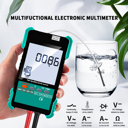 ET618 7 ID mapping network cable tester with multifunction meter 2 in 1, multi-purpose telephone line network cable length continuity test in one