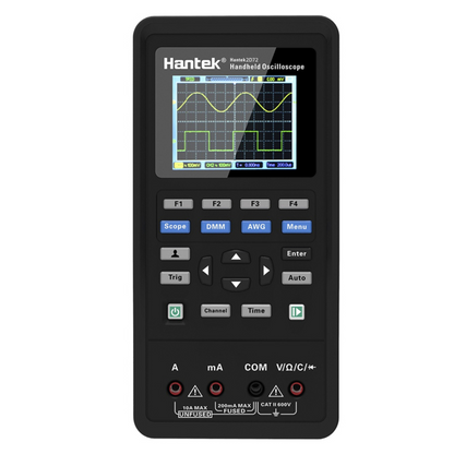 Hantek 2D72 Handheld oscilloscope 70MHz waveform generator Multimeter 3-in-1 Multifunctional tester 2CH+AFG+DMM