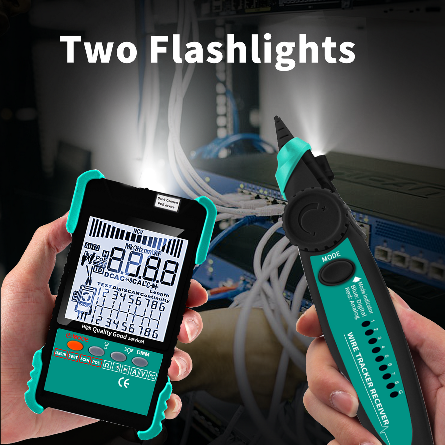 ET618 3 ID Mapped Ethernet Cable Tester with Length calibration function and multimeter 2-in-1 Continuity tester ET618 3 ID Mapped Ethernet cable tester with Length calibration function and multimeter 2-in-1 Continuity tester