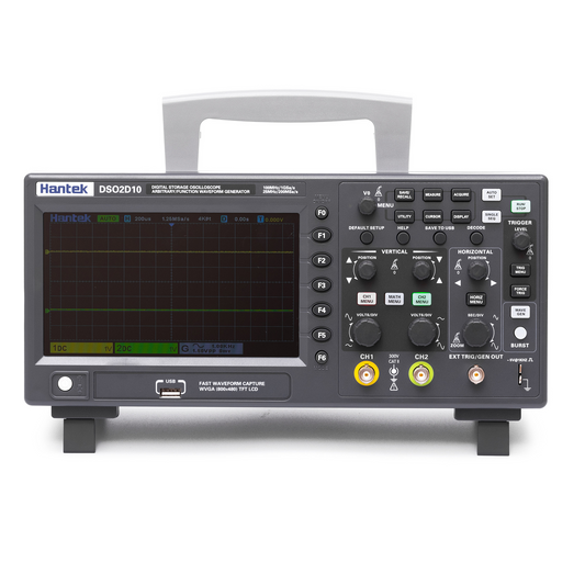 Hantek DSO2D10 Digital Storage Oscilloscope 100MHz bandwidth 2CH dual channel 1GSa/s 8M memory depth with 1CH waveform generator