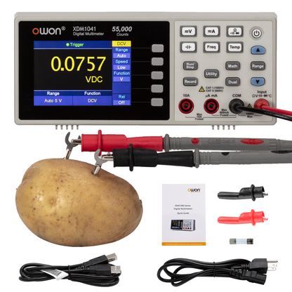 OWON XDM1041 Mini Desktop Digital Multimeter 3.5-inch LCD Display AC DC Current Voltage A true RMS temperature tester for LABS, instruments and factories