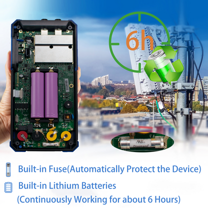 HDS242 OWON oscilloscope 2-in-1 2-channel digital handheld oscilloscope Multifunctional 3.5-inch LCD 40MHz bandwidth 2000 Counting multimeter OSC+DMM for automotive maintenance and power detection